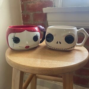 Jack Skellington and Sally Coffee Mugs